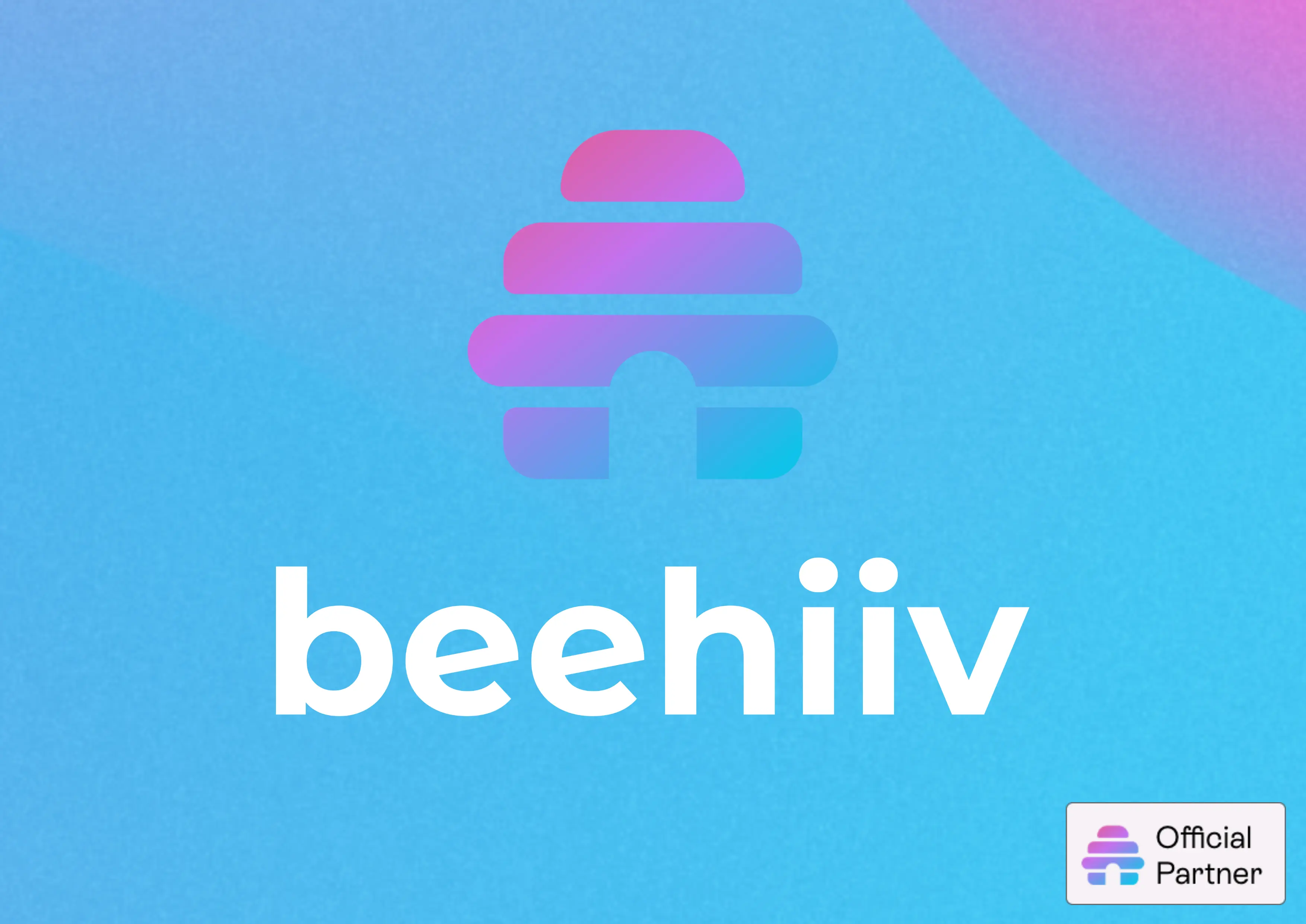 Logo of Beehiiv, a newsletter tool for growth