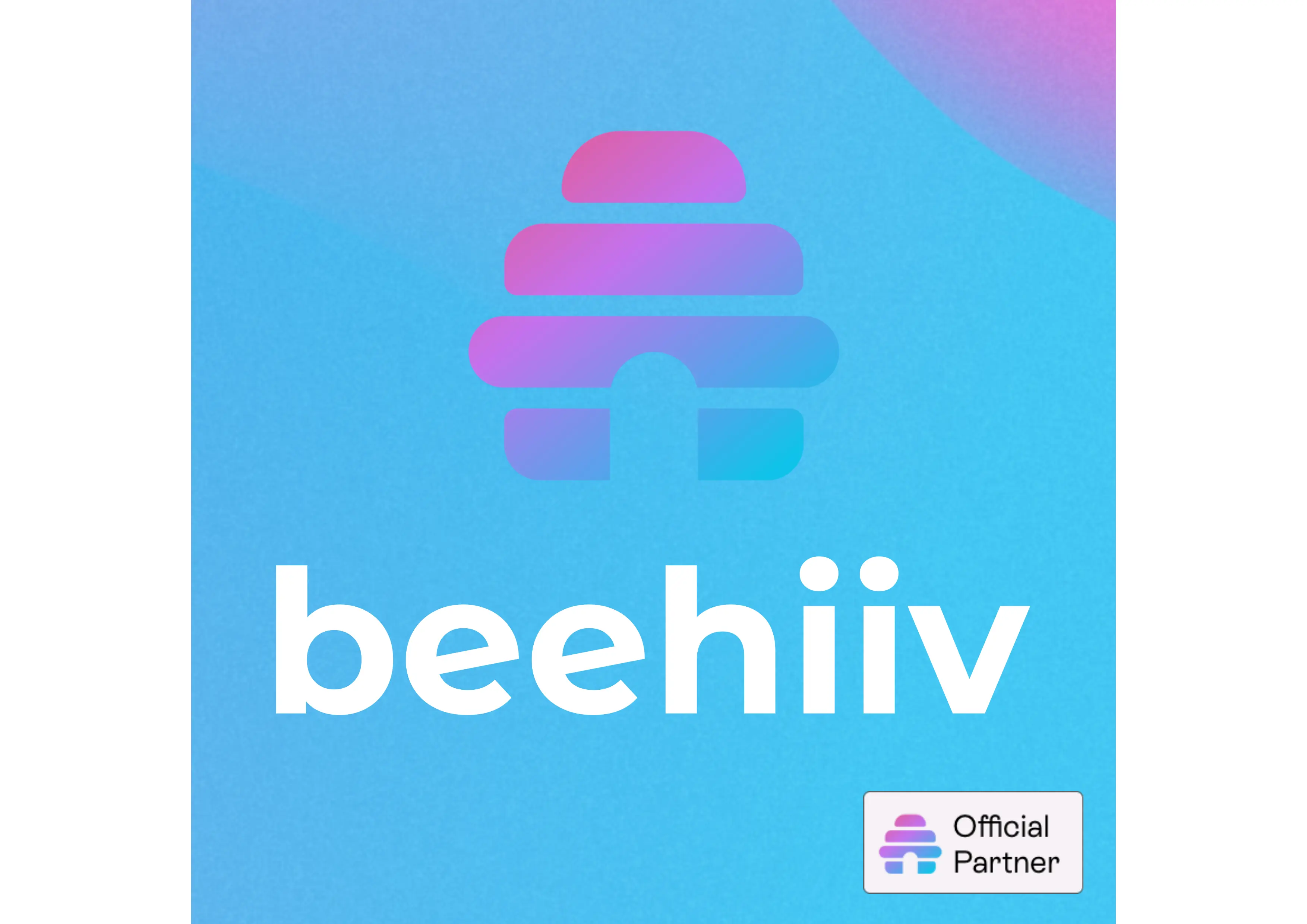 Logo of Beehiiv, a newsletter tool for growth